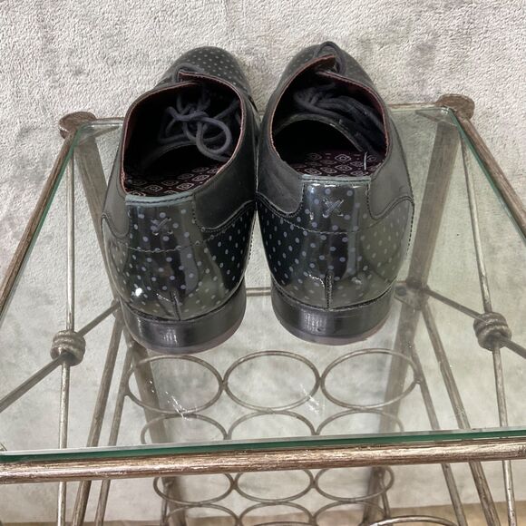 Ted Baker London Mens  Leather Lace-Up  Shoes Men’s Size 11.5 Black polka dot main image 4
